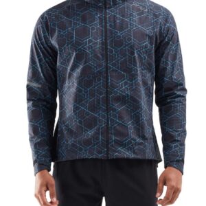 2XU Men's Ghost Jacket - Matrix Black/Silver-0