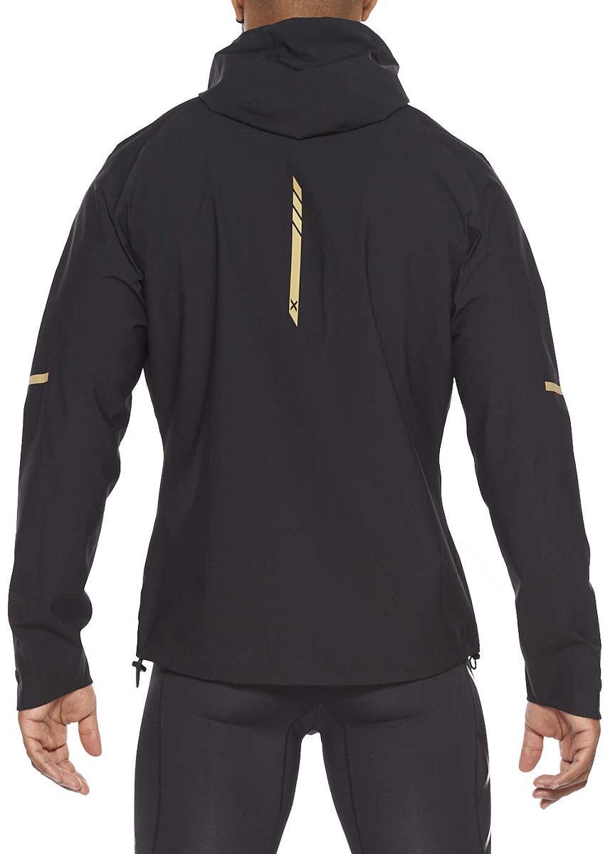 2XU Men's Ghost Jacket - Black/Gold-brand