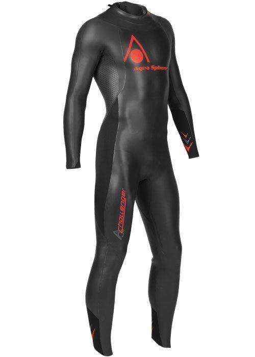 Aqua Sphere Mens Challenger B-Grade Wetsuit - Black/Red-0
