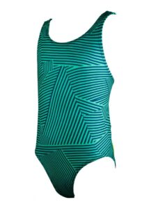 FINIS Womens  Maze Bladeback Swimsuit - Green