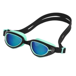 Zone3 Aquahero Junior Mirrored Goggle - Black/Green-0