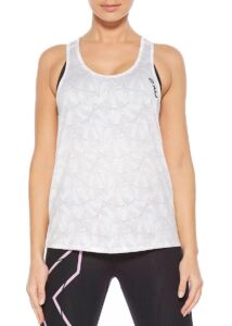 2XU Women's Ghost Sleeveless Singlet - Butterfly Effect White