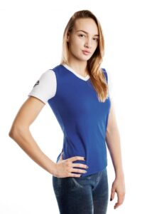 Mad Wave Women's Pro T-Shirt - Blue / White