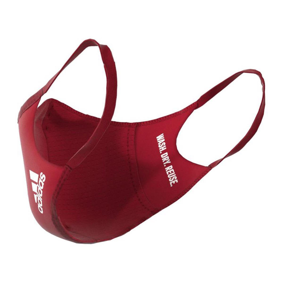 Adidas Face Cover 3 Pack - Red - Size S-543272