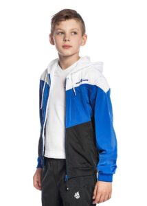 Mad Wave Junior Pro Track Jacket - White / Blue / Black