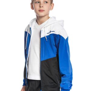 Mad Wave Junior Pro Track Jacket - White / Blue / Black-0