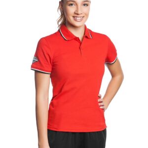 Mad Wave Women's Solid Polo - Red-0