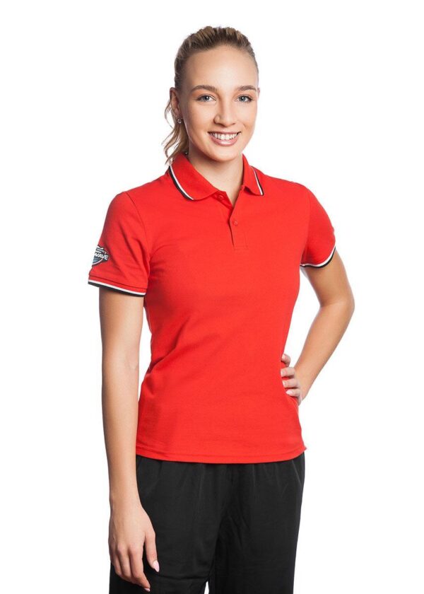 Mad Wave Women's Solid Polo - Red-0
