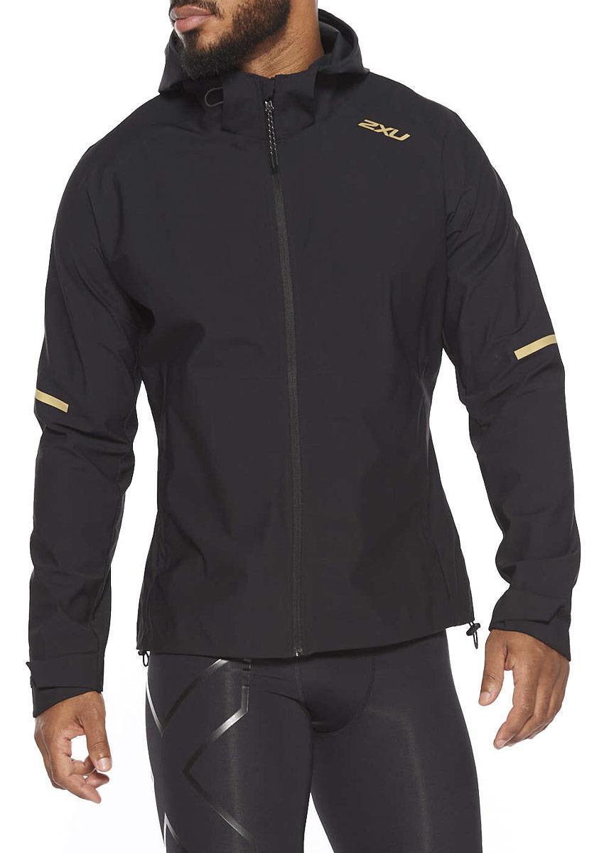 2XU Men's Ghost Jacket - Black/Gold-0