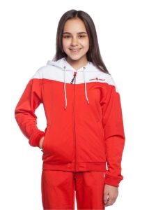 Mad Wave Junior Pro Track Jacket - White / Red