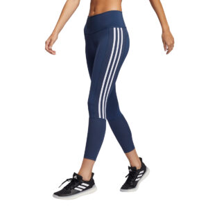 Adidas Believe This 2.0 3 Stripe Rib 7/8 Tight - Crew Navy / White-0