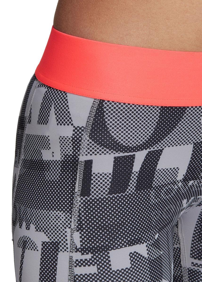 Adidas Alphaskin Tight - Glory Grey / Print / Signal Pink-546073