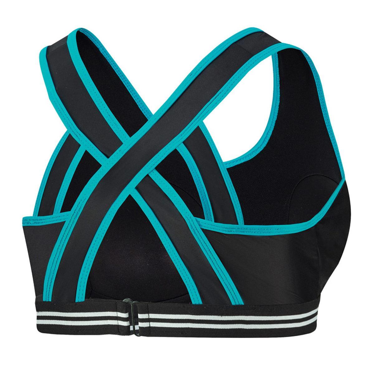 Beco Regular Fit Crop Bikini Top - Black / Blue-brand
