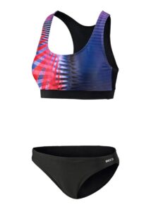 Beco Regular Fit Cross Top Bikini - Navy / Red