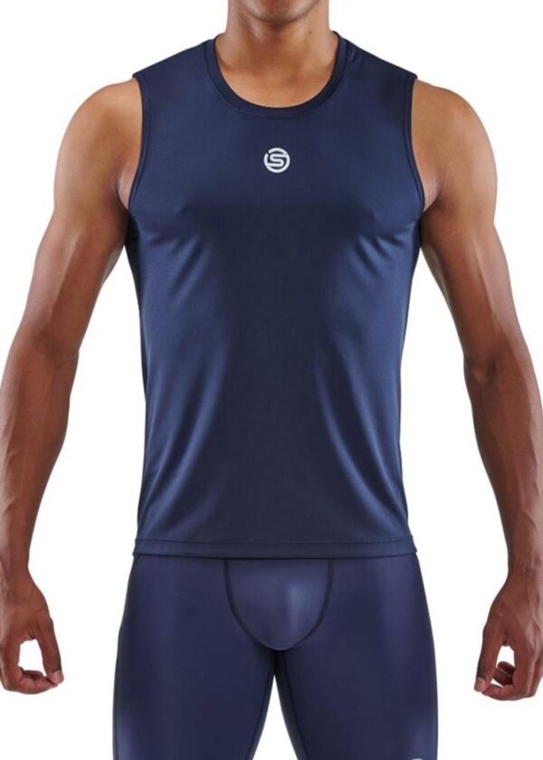 SKINS Series-3 Men's Tank Top - Navy Blue-0