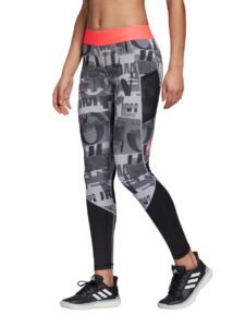 Adidas Alphaskin Tight - Glory Grey / Print / Signal Pink