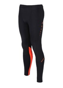 Zone3 Men's RX3 Compression Tights - Black/ Neon Orange