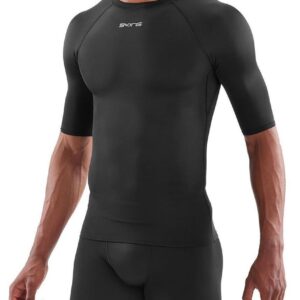 SKINS DNAmic Force Mens Short Sleeve Top - Black-0