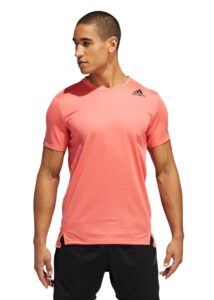 Adidas Mens Heat.Rdy Training T-Shirt - Semi Flash Red