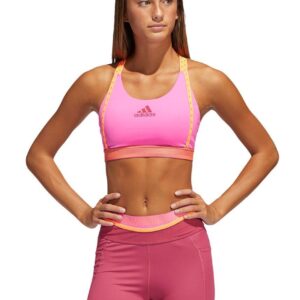 Adidas Dont Rest Branded Bra - Screaming Pink-0