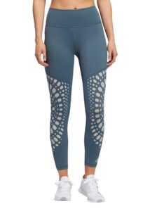 Adidas Womens Believe This 2.0 Power 7/8 Leggings - Legacy Blue / Green Tint