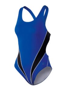 Beco Tight Fit Cut Out Swimsuit - Blue / Black