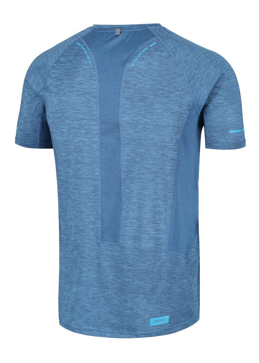 Zone3 Men's Power Burst T-Shirt - Blue/ Silver-544870