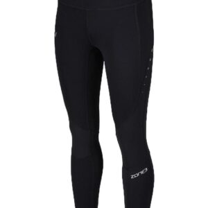 Zone3 Women's RX3 Compression 7/8th Length Tights - Black/ Gun Metal-0