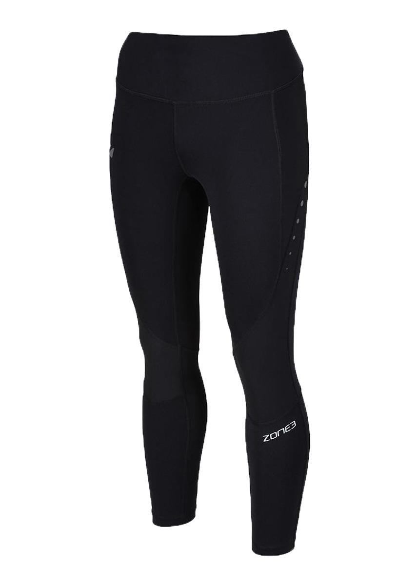 Zone3 Women's RX3 Compression 7/8th Length Tights - Black/ Gun Metal-0