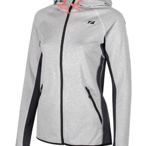 Zone3 Women's Performance Culture Zipped Hoodie - Marl Grey/ Charcoal-0