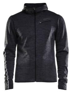 Craft Eaze Jersey Hood Jacket - Black Melange