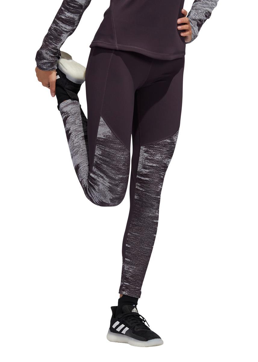 Adidas Womens Alphaskin Cold Weather Long Leggings - Noble Purple / Black-546621