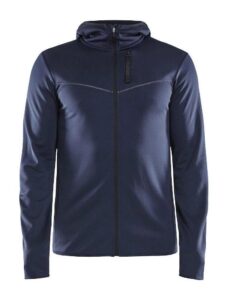 Craft Eaze Full Zip Sweat Hood Jacket - Navy Blue