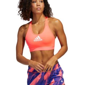 Adidas Dont Rest Alphaskin Bra - Signal Pink / White-0