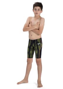 Speedo Boy's Fastskin Junior LZR Racer X Jammer - Black / Fluo Yellow