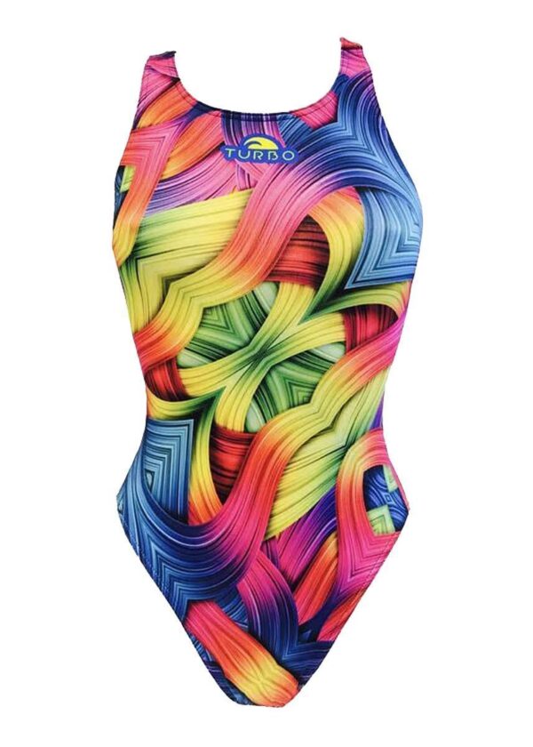 Turbo Women's Roll Swimsuit - Multi-0