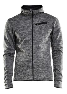 Craft Eaze Jersey Hood Jacket - Dark Grey Melange