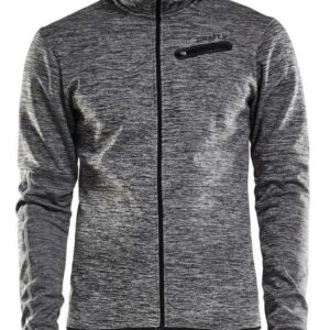 Craft Eaze Jersey Hood Jacket - Dark Grey Melange-0