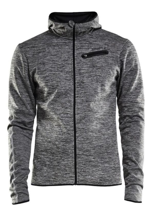 Craft Eaze Jersey Hood Jacket - Dark Grey Melange-0
