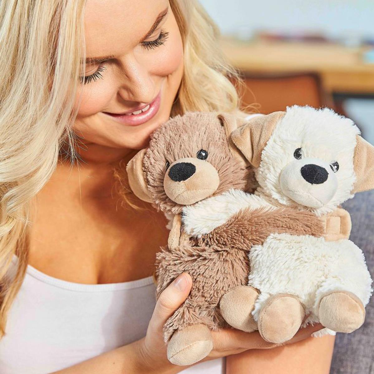 Warmies Warm Hugs Puppys Microwaveable Soft Toy - 23 cm-545398