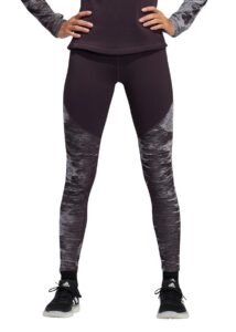 Adidas Womens Alphaskin Cold Weather Long Leggings - Noble Purple / Black