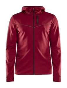 Craft Eaze Full Zip Sweat Hood Jacket - Red