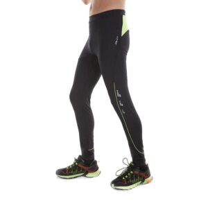 Joluvi Unisex Pro Fit Tights - Black/Yellow-0
