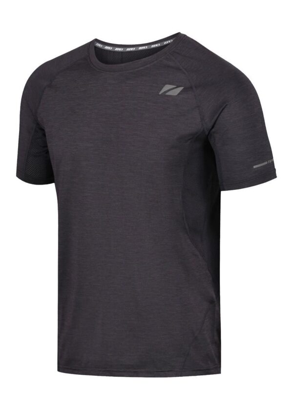 Zone3 Men's Power Burst T-Shirt - Charcoal/ Gunmetal-0
