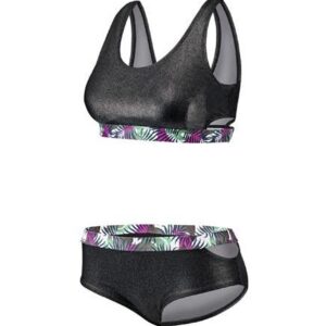 Beco Regular Fit Cross Top Bikini - Black / Pink-0