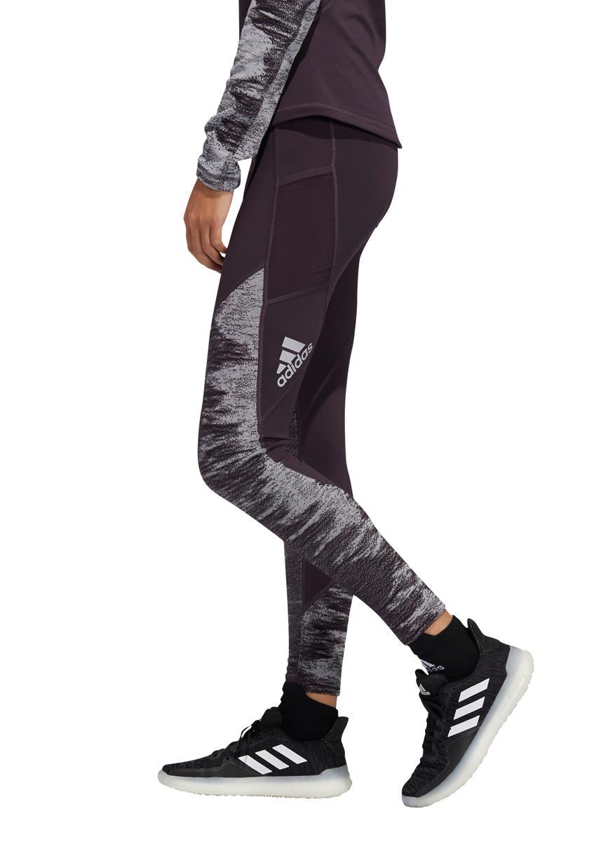 Adidas Womens Alphaskin Cold Weather Long Leggings - Noble Purple / Black-546623