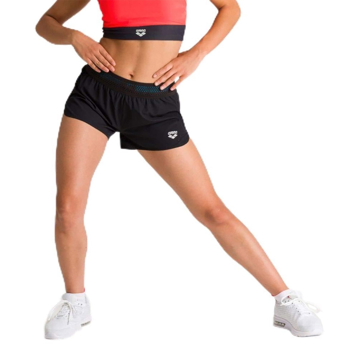 Arena Women's Side Vent Shorts - Black-0