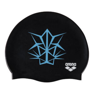 Arena Silicone Cap - Black/ Turquoise-0