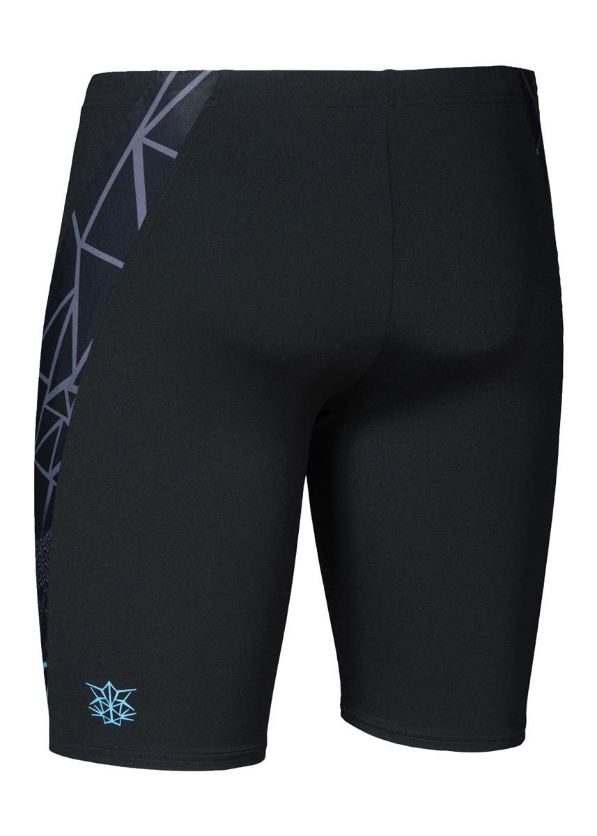 Arena Men's Bishamon Jammer - Black/ Turquoise-546880