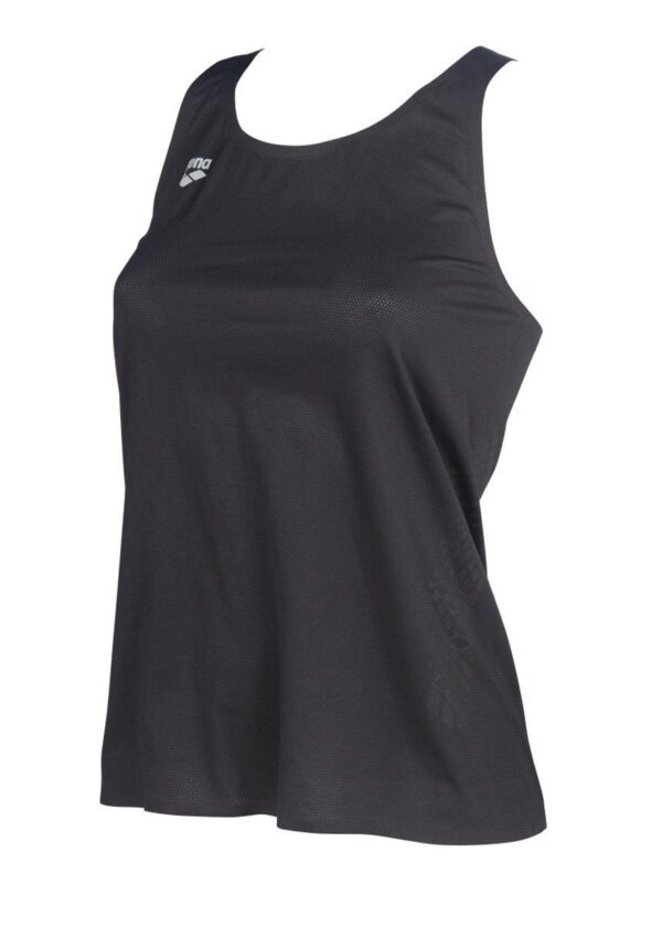 Arena Women's One Mesh Tank Top - Black-0